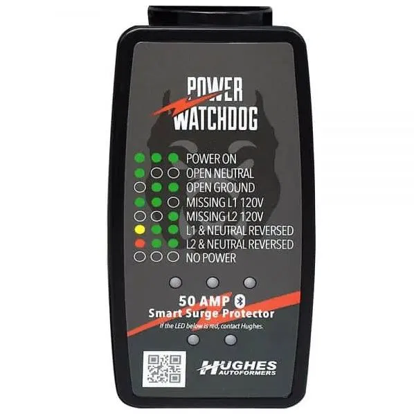 PWD50 – HUGHES AUTO Surge Protector, Protect From Damaging Low/ High Voltage Levels and Power Surges When Connected T...